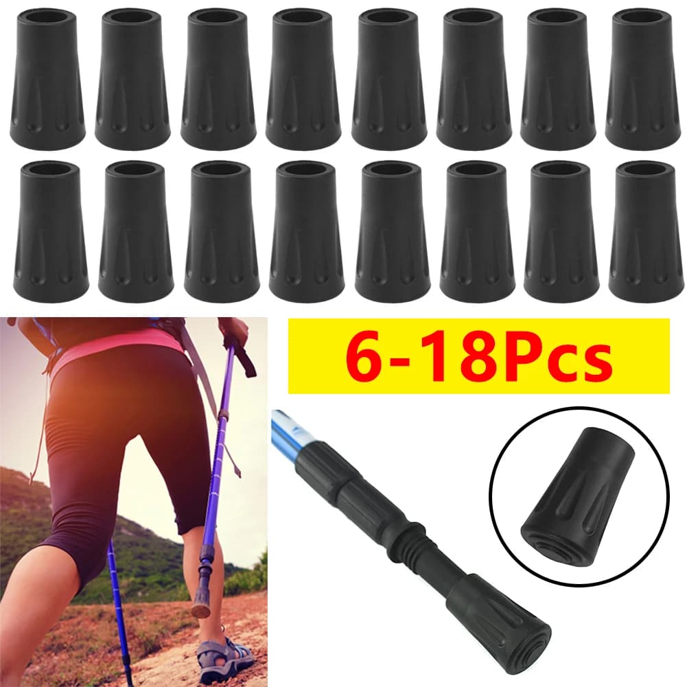 Trekking stick tips Rubber spare tips for trekking poles with tips for trekking poles with 11 mm hole diameter