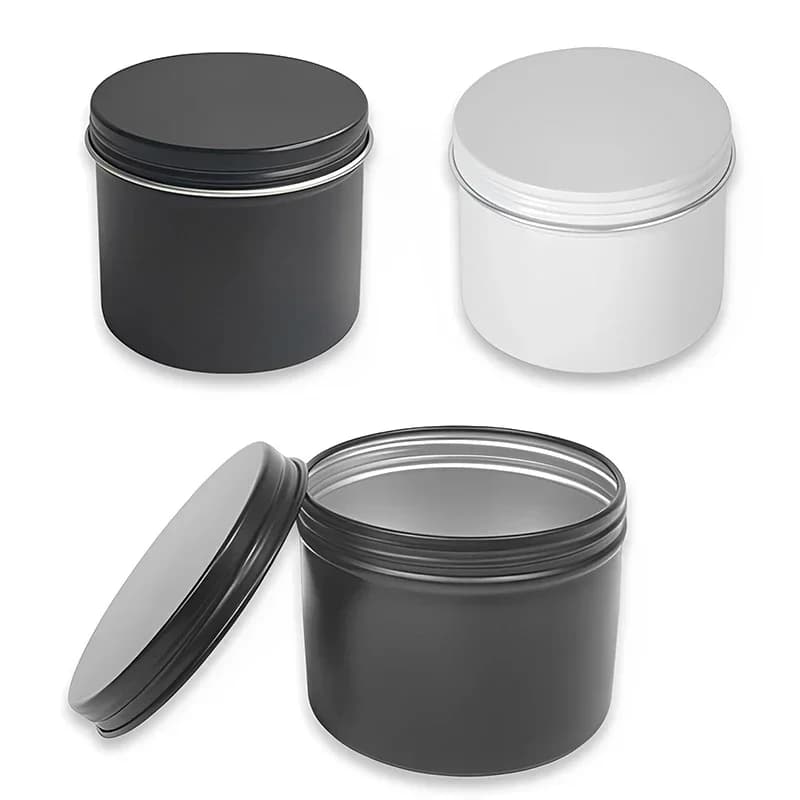 10/20/30Pcs 100/120ml barattoli di latta rotondi in alluminio nero bianco barattoli di candela vuoti contenitore portatile per crema cosmetica per i viaggi