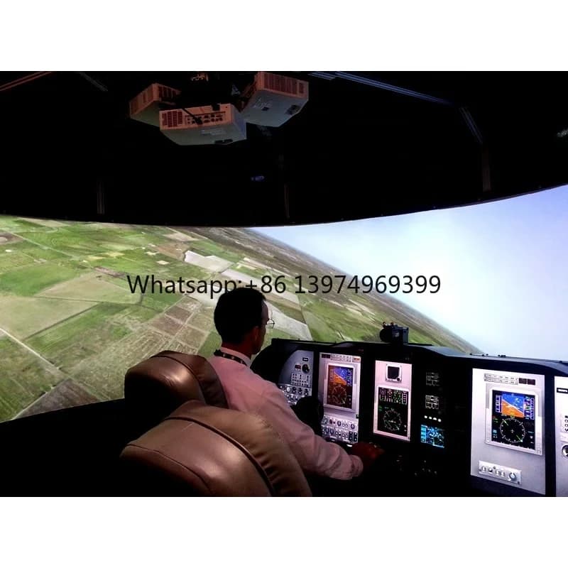 180 / 220 / 360 Degree Large Customized Size Curved Projector Screen for Simulator