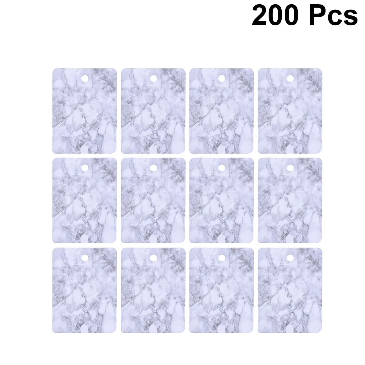 200 Pezzi Cartoncini Porta Orecchini Effetto Marmo, Espositori Organizzatori per Gioielli, per Orecchini e Collane, Cartoncini per Confezionamento Fai da Te 5x7cm