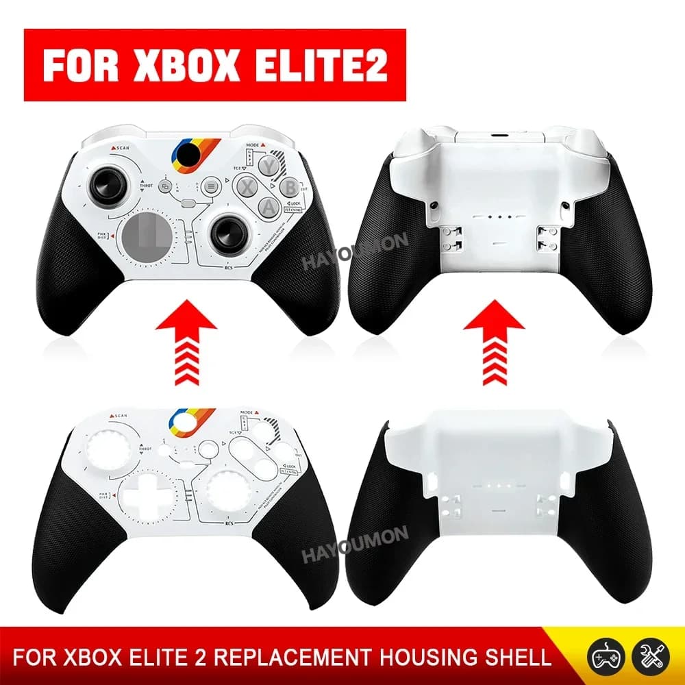 Guscio di ricambio fai-da-te per controller Xbox Elite Series 2 di seconda generazione, cover posteriore, accessori di ricambio.