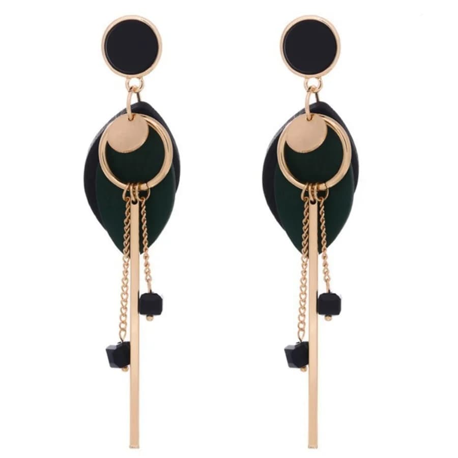1 paio di orecchini a bottone in legno di cristallo con nappa individuale e versatile alla moda Orecchini semplici