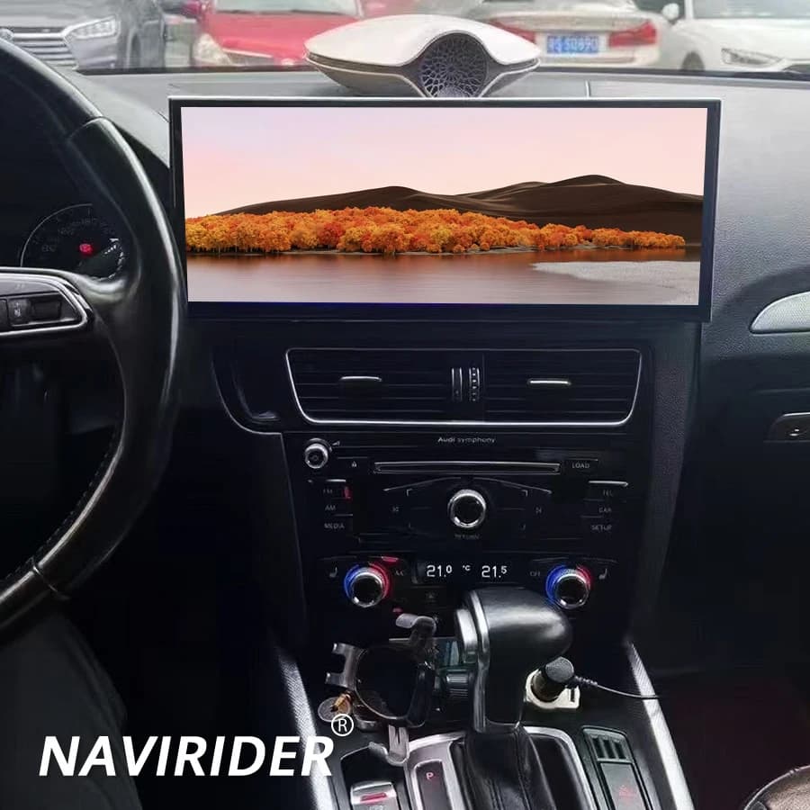 Senza fili CarPlay Autoradio QLED Schermo Navi Per AUDI q5 GPS Multimediale Bluetooth DSP Android 15 Nuovo 15.8 Pollici Navirider Stereo