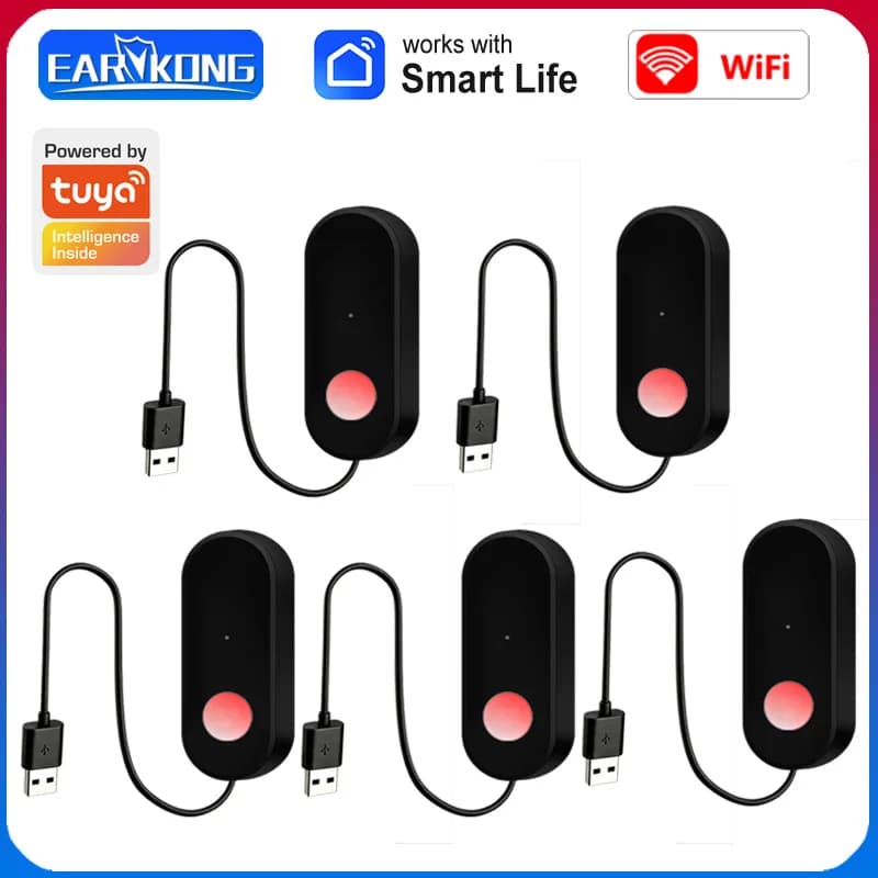 Tuya WiFi PIR Motion Sensor Human Body PIR Infrared Detector Home Security Device Smart Life APP 1 meter cable USB Powered