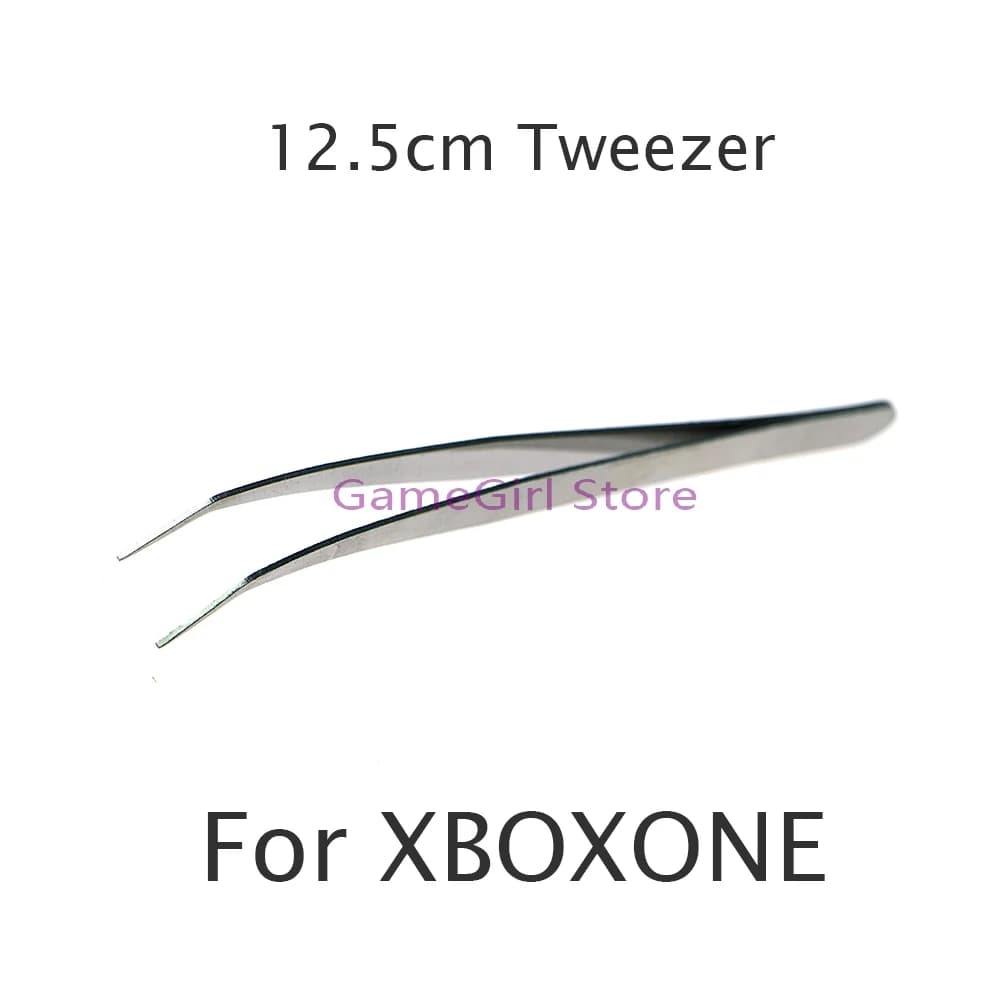 50 Pezzi Pinzette di Precisione Curve/Diritte in Acciaio Inossidabile da 12,5 cm per Riparazione Xbox One