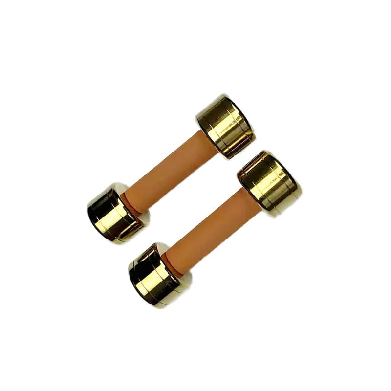 Plated cast iron and steel rose gold chrome steel for home fitness, fixed free weights