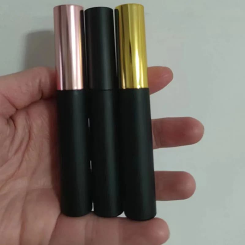 10/30/50/100pcs 10ml Lip Gloss Lip Tubes Black Lips Lip Bottle Empty Eyeliner Mascara Cosmetic Container Packing Container