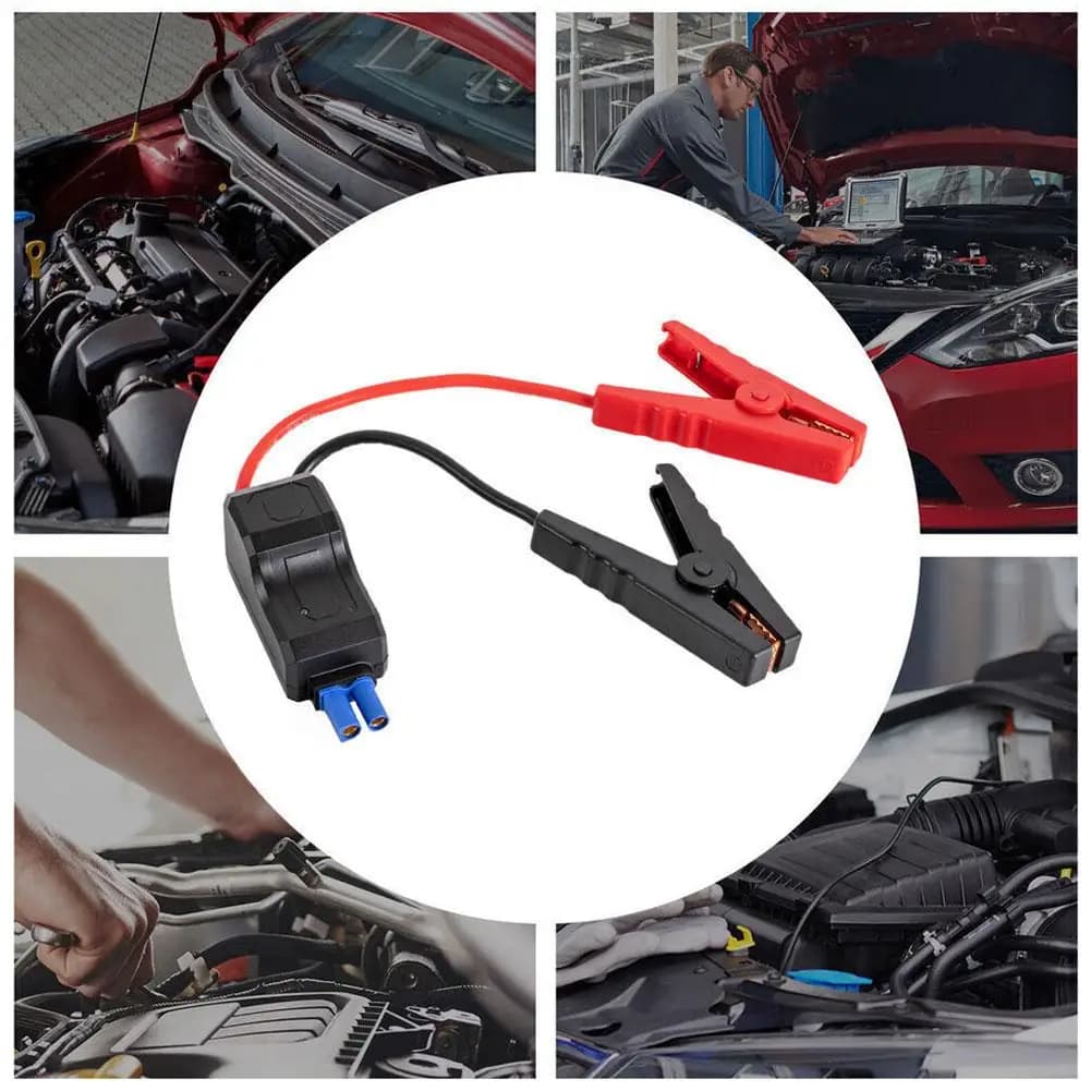 12V Jump Starter Alligator Clip For Car Trucks Emergency Battery Jump Cable Clamps With EC5 Plug Connector Car Accessories
