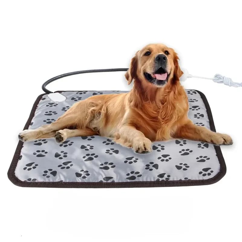 Coperta elettrica per animali domestici Tappetino riscaldante invernale Nido riscaldato per cani e gatti Scaldino impermeabile Protezione PowerOff Tappetino resistente ai morsi