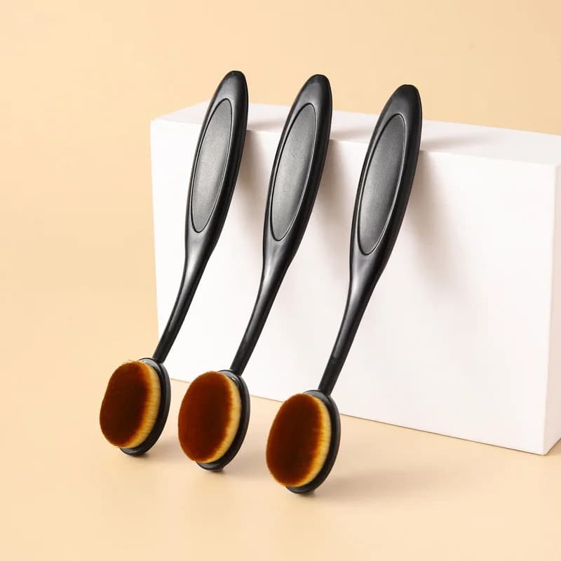 1/3PCS Big brush for toothbrush-shaped foundation, makeup tools, for quick and uniform application of cosmetic creams and powders
