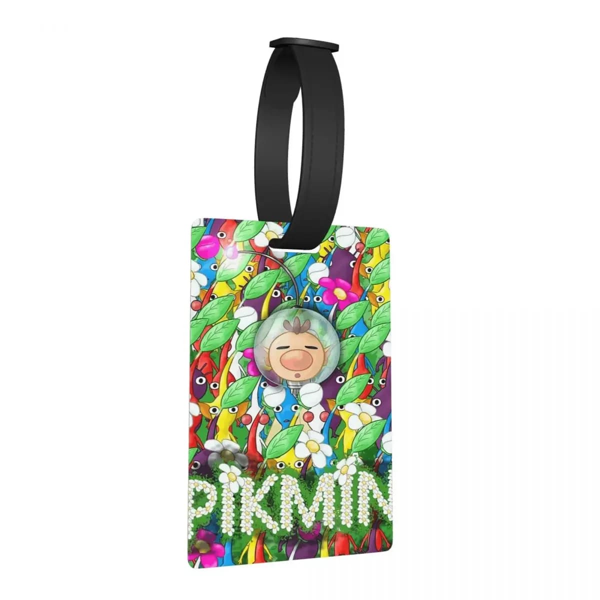 Pikmin Crowded Olimar Etichette per bagagli Accessori per valigie Moda da viaggio Etichetta per imbarco per bagagli Porta etichette ID Nome Indirizzo