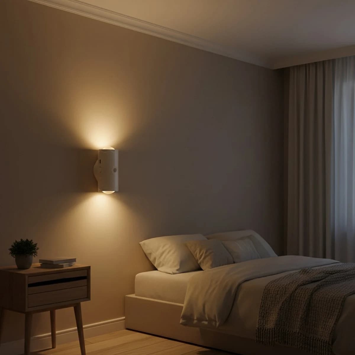 Lampada a parete del sensore di movimento La luce notturna ambientale del gradiente ha condotto le lampade di rilevamento della porta dimmabile Rgb all'aperto dell'interno umano del corpo nella camera da letto