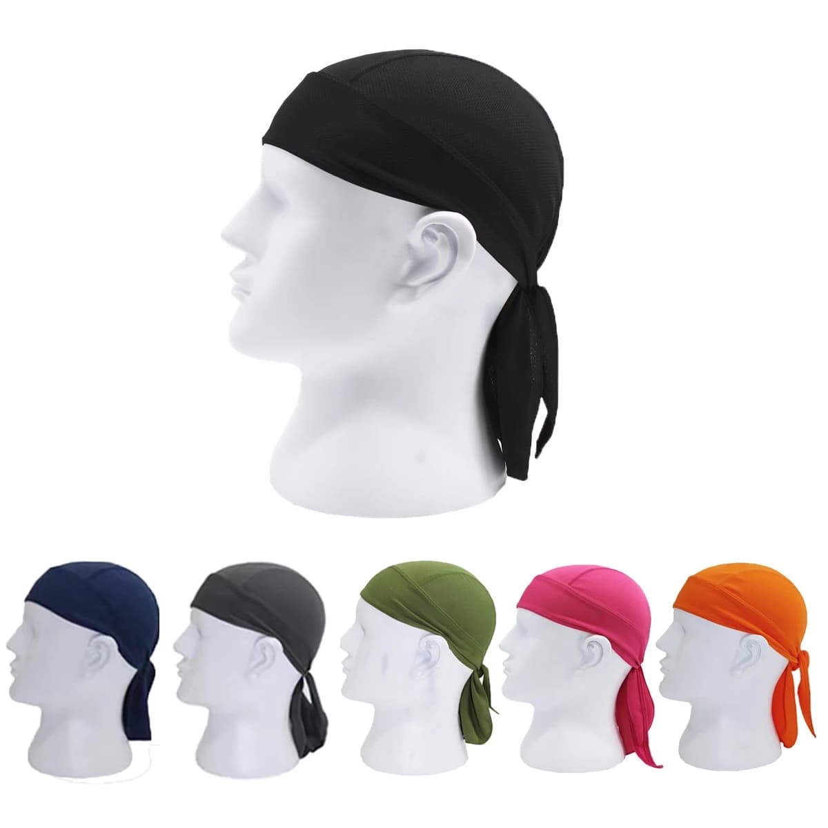 Uomo Quick-dry Ciclismo Berretto da pirata MTB Equitazione Foulard Donna Sport all'aria aperta Ciclo Bandane Fascia da corsa Anti sudore Cappello Sciarpa
