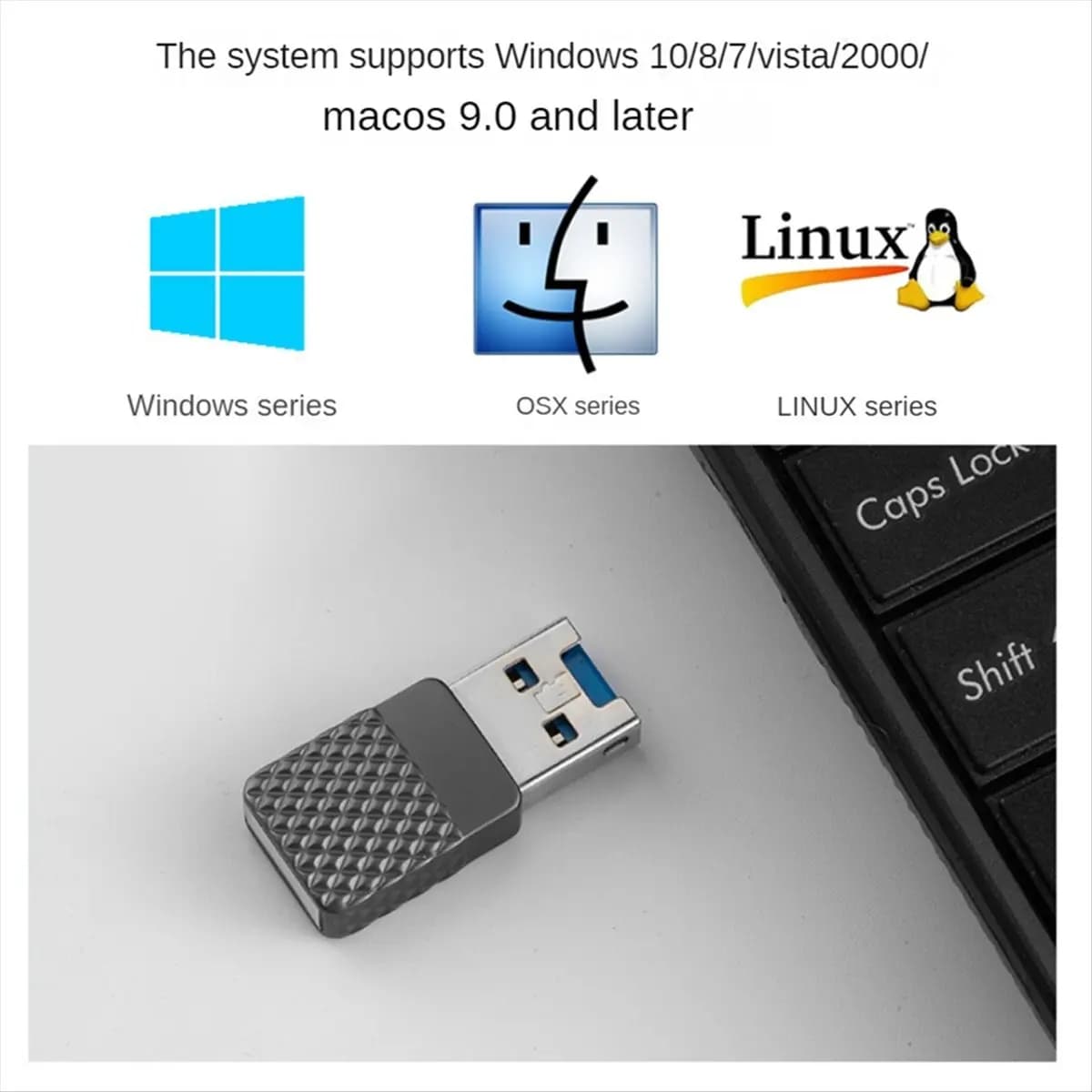 ABAN USB 3.0 Memory Card Reader Adapter TF Card Reader for Card/TF Card Reader Adapter PC Computer Laptop
