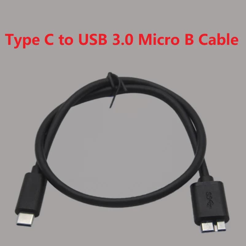 Cavo adattatore USB 3.0 tipo C a USB 3.0 Micro B maschio Cavo di sincronizzazione dati per disco rigido esterno HDD Cavo super veloce