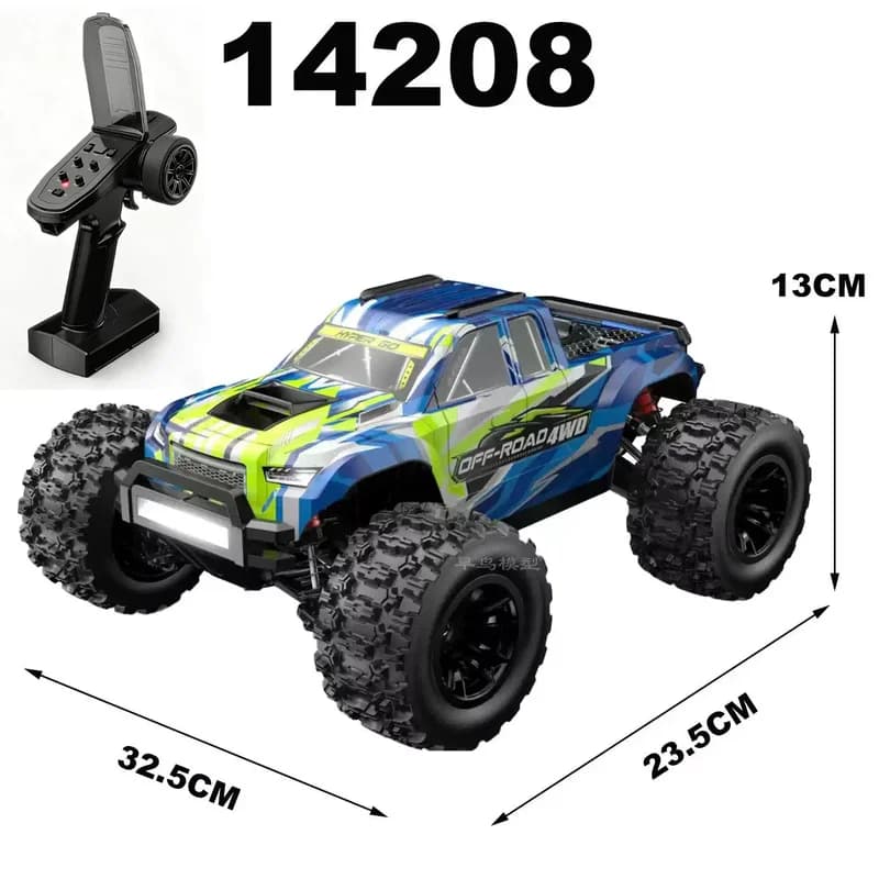 Mjx 14208 Brushless 4Wd Rc Monster Truck 1 14 Scale High Speed Off Road Professional Remote Control Car For Adult