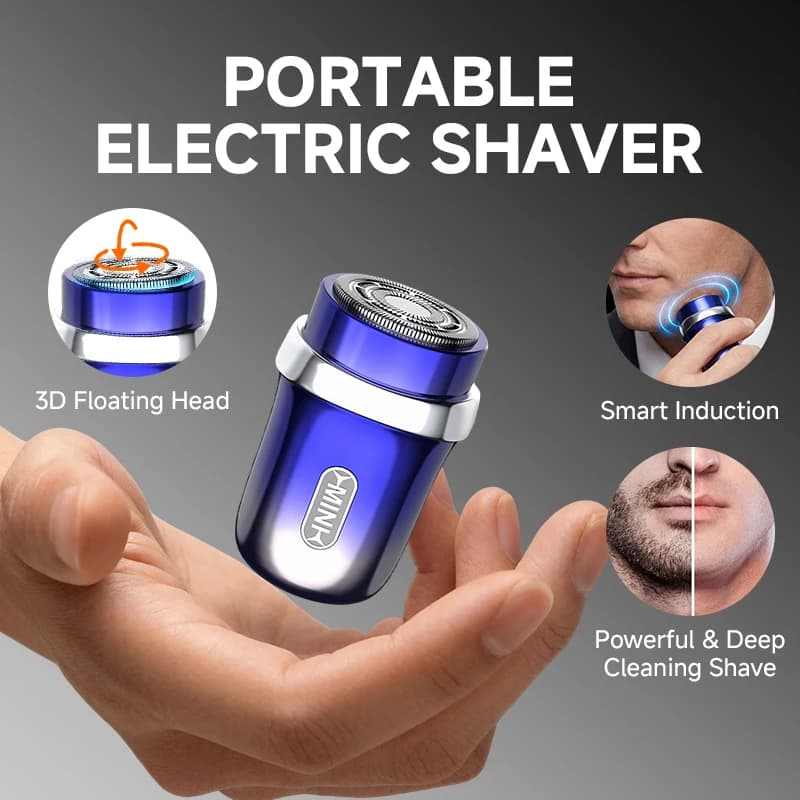 Mini induction electric razor for man, dry and wet electric razor, portable electric razor for travel