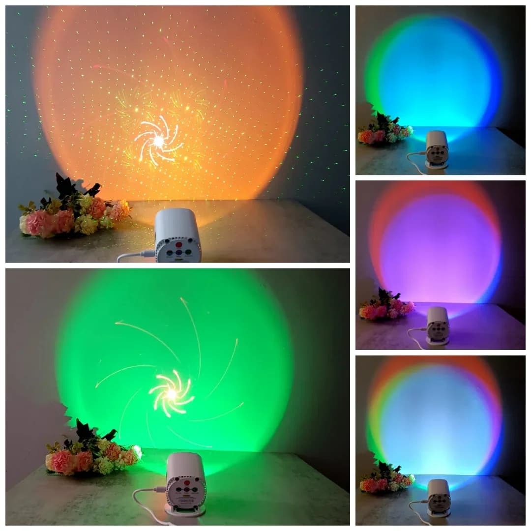Luce da discoteca DJ M64 RG, proiettore laser con 64 motivi, decorazione natalizia, LED RGB, per famiglia, bar, sala da ballo, effetti scenici