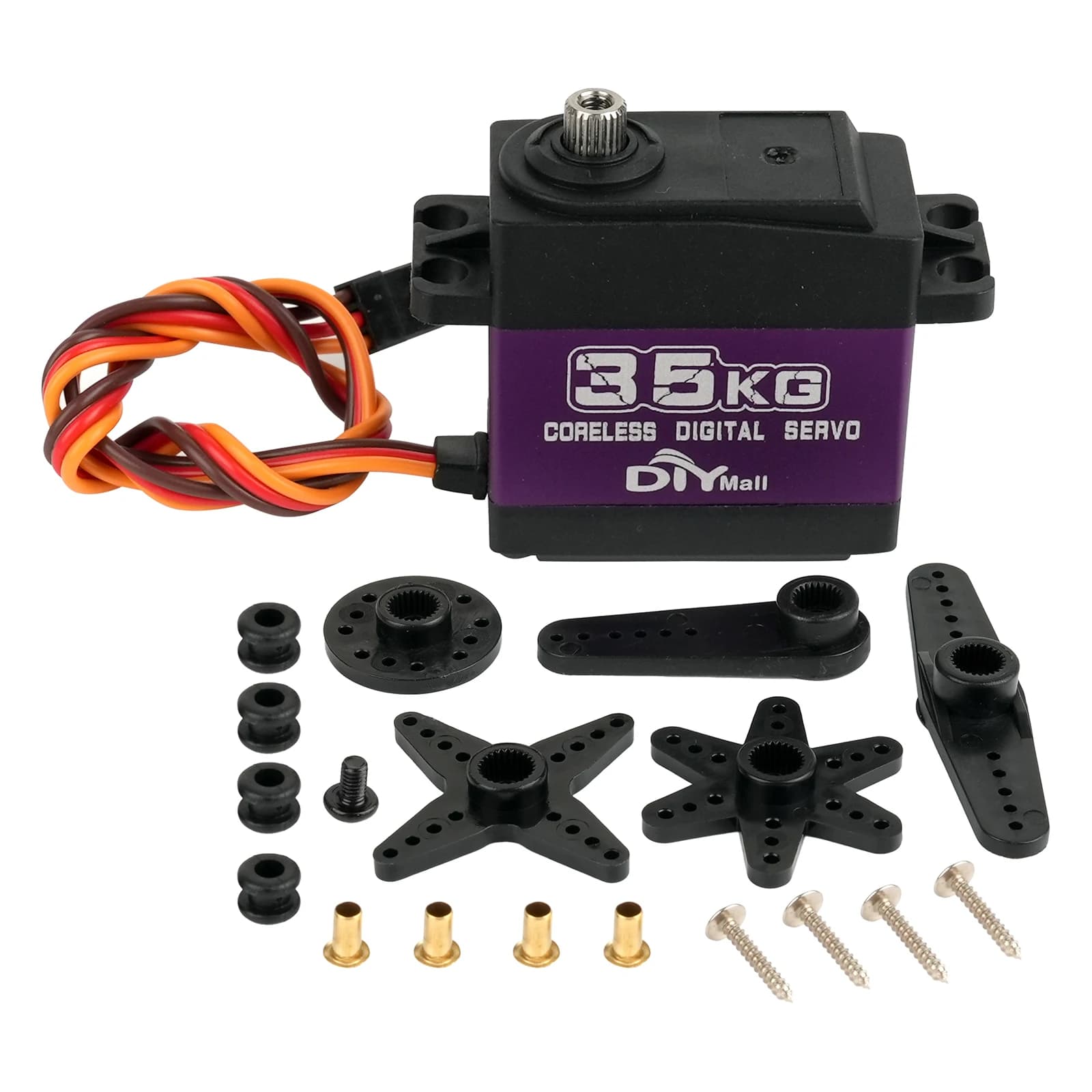 Servo digitale a coppia elevata da 35 kg – Ingranaggio metallico impermeabile e motore coreless – Per auto RC/elicottero/barca/robot fai da te