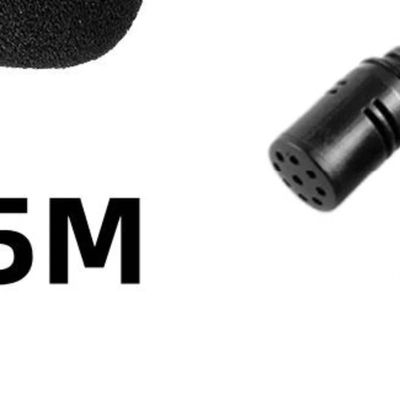 New 1Pcs Hands-free Condenser Clip-on Lapel Mic 1.5 Meters Mini Portable Lavalier Wired 3.5mm Microphone For Phone And Laptop PC