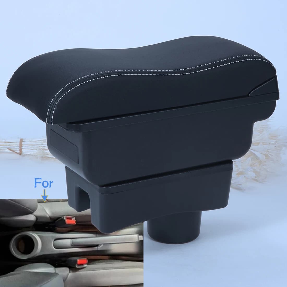 Box Portaoggetti per Bracciolo Toyota Aygo X, Accessorio Interno Dedicato per Auto Toyota Aygo