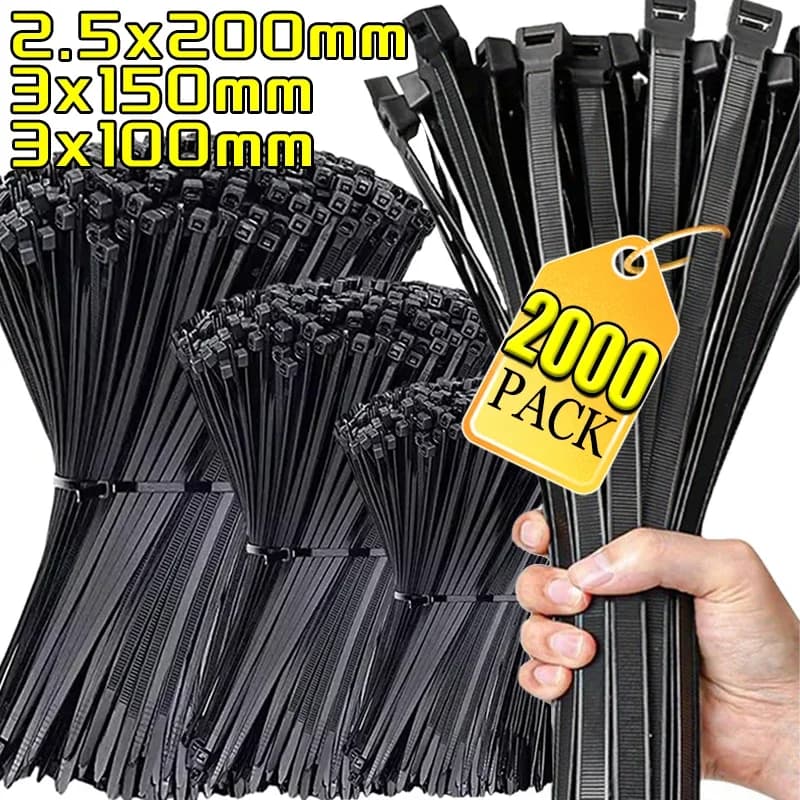 Fascette per cavi in nylon Cinghie per fascette per cavi regolabili autobloccanti Anello di fissaggio Anelli di fissaggio Home Office Officina Fascetta per cavi in filo di plastica