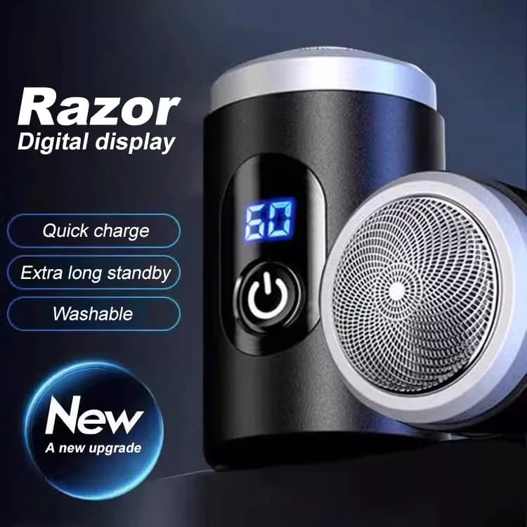 Il rasoio elettrico da uomo è facile da smontare e pulire, e il display di alimentazione a LED può essere trasportato facilmente e facilmente.