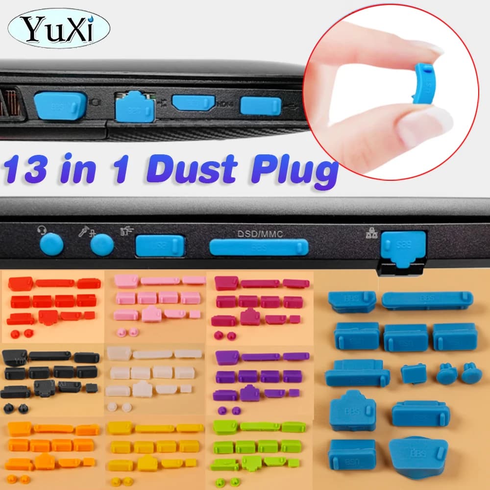 1Set spina antipolvere in Silicone USB per Notebook tappo antipolvere per Laptop spina antipolvere interfaccia per Computer Usb copertura impermeabile HDMI