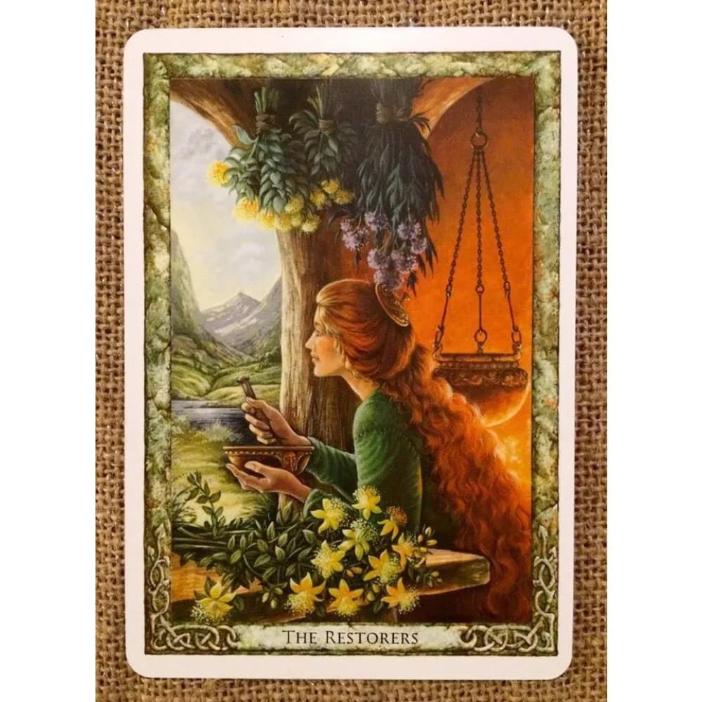 Oracolo delle Piante Druidiche: Lavorando con la Flora Magica della Tradizione Druidica, 36 Carte 10,4*7,3cm
