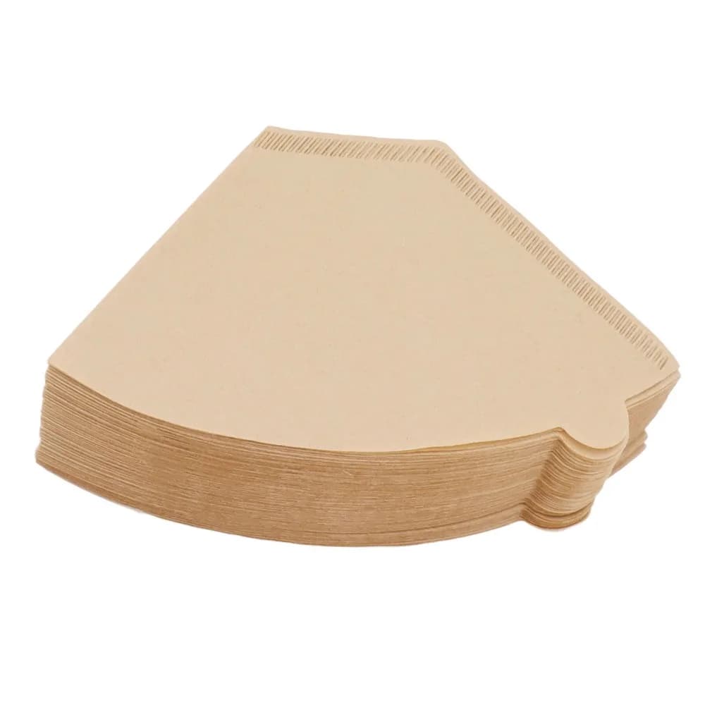 100pcs set 2 to 4 Cup Coffee Filter Paper #4 Size 100Pcs One-Use Coffee Filters Pour Over Drip Coffee Maker Nature Coffee Filter