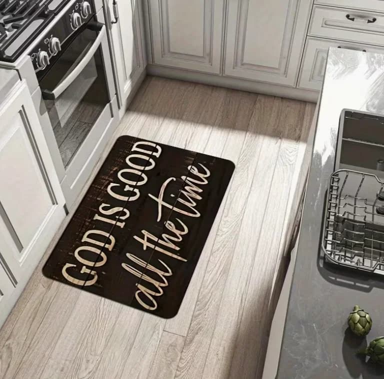 The Time Weathered Pine Kitchen Floor Mat Living Room Floor Mat, Bathroom Floor Mat Artistic Wood Carpet for Home Decoration