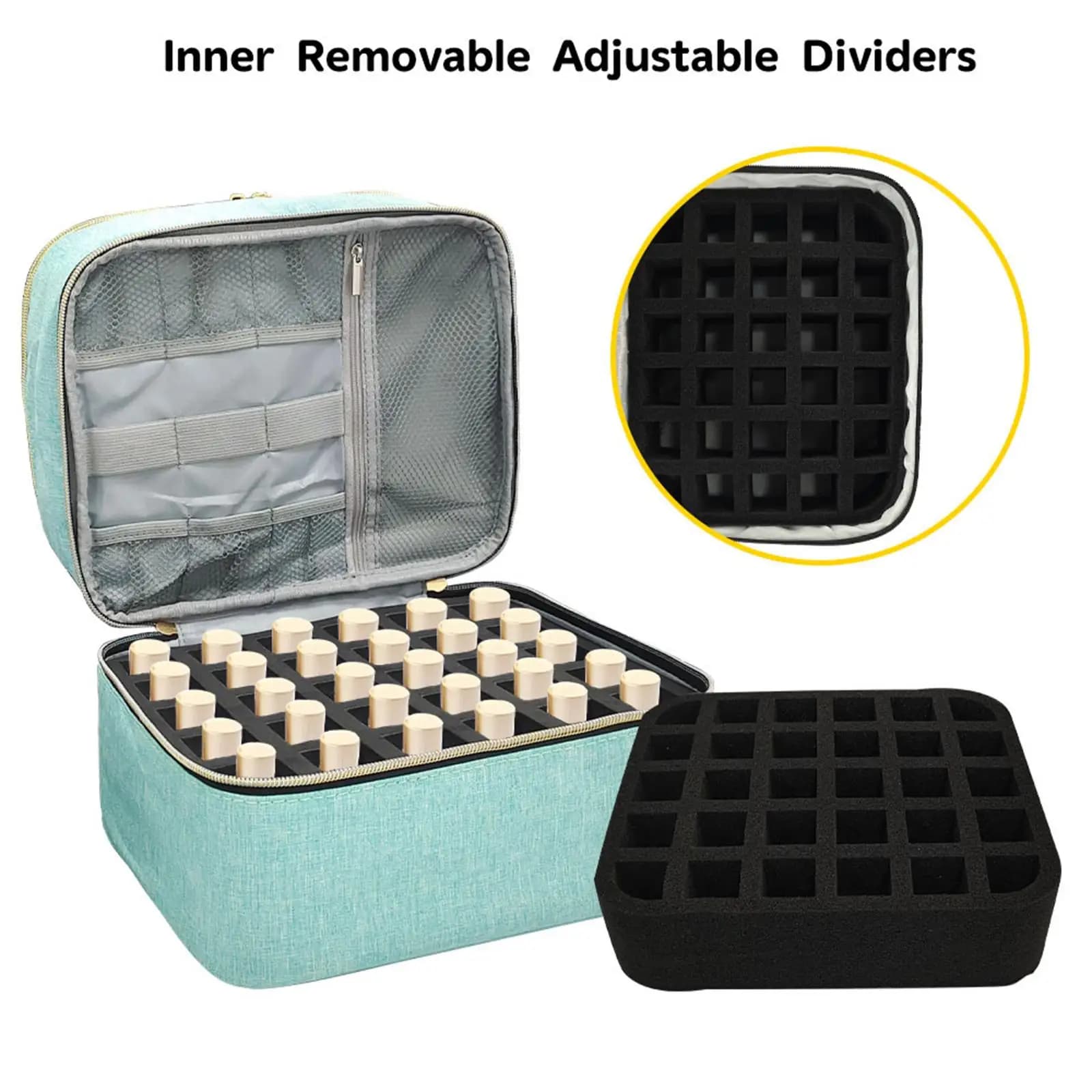 Organizzatore per Smalti Portatile, Scatola per Conservazione Smalti in Gel per Casa e Salone