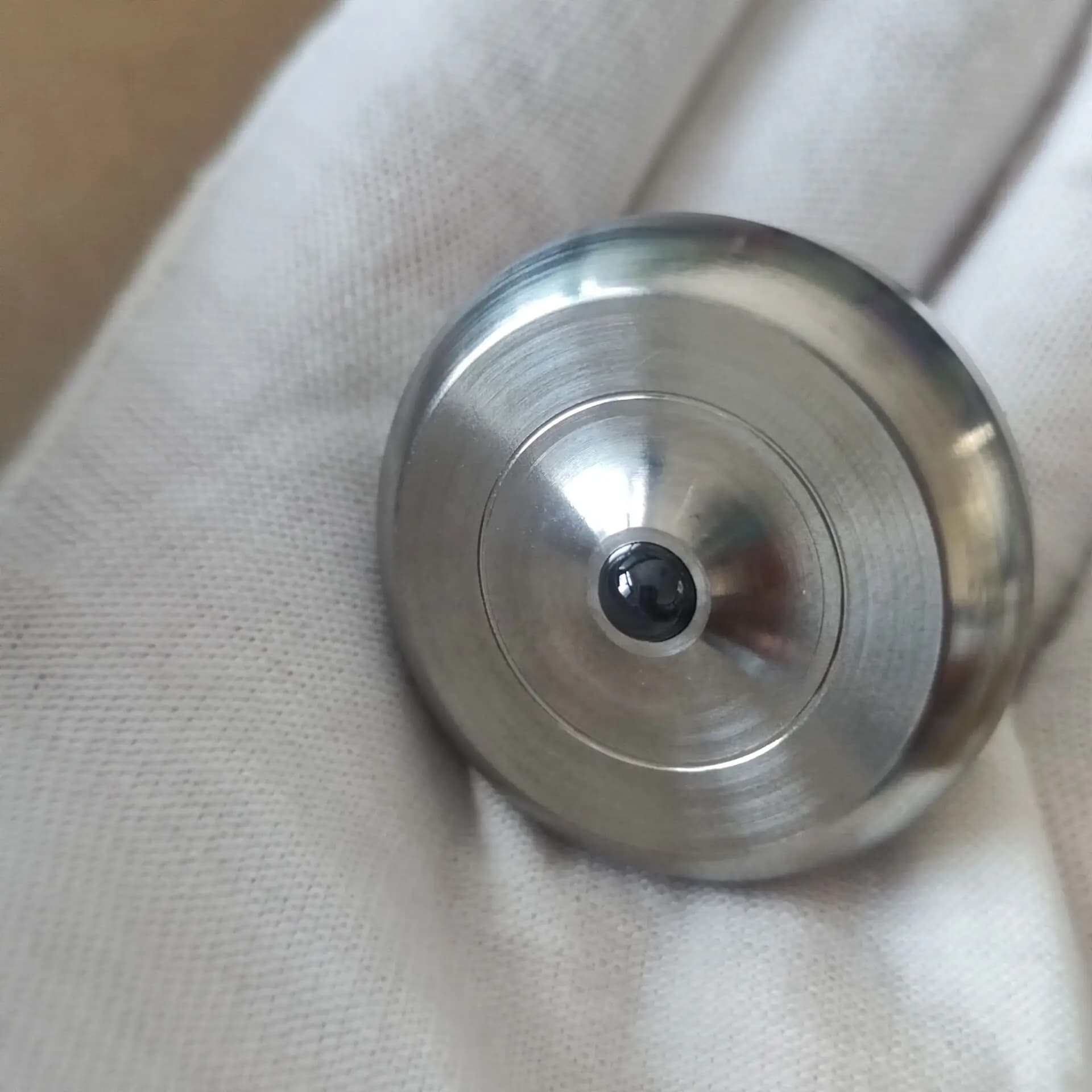 Giocattolo EDC Fidget con perline in ceramica con trottola a mano in lega di titanio