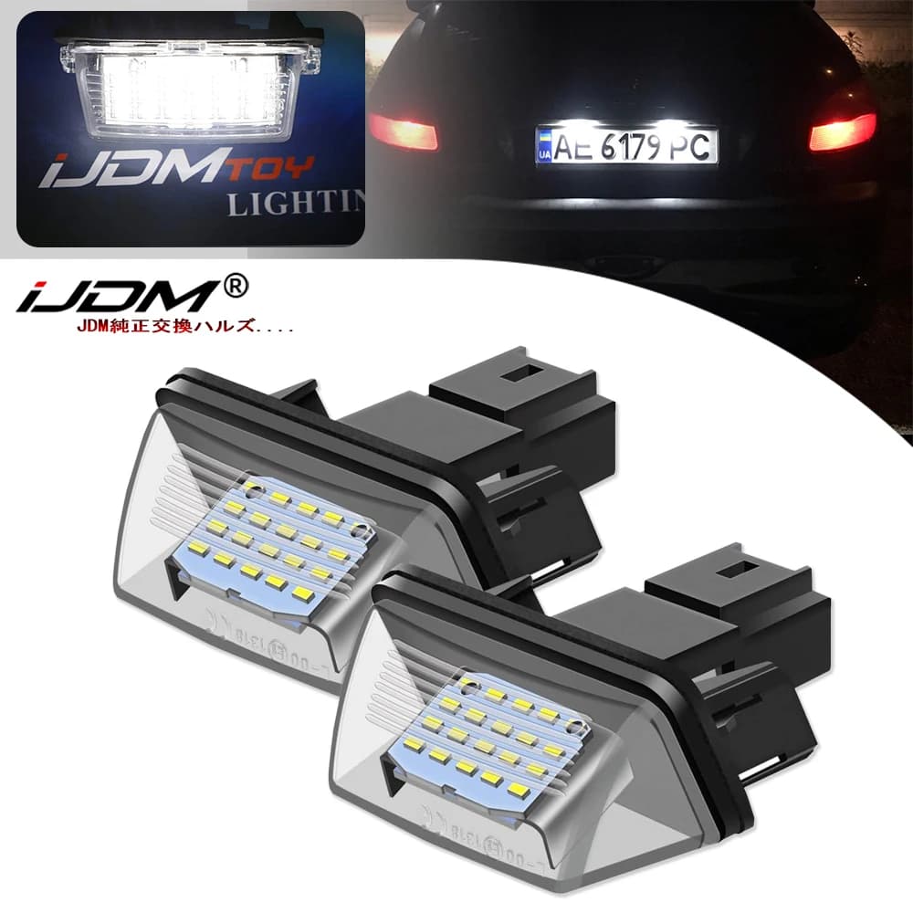 Luce targa a LED per auto Citroen C3 C4 C5 BERLINGO Saxo Xsara Picasso per Peugeot Partner 206 207 306 307 308 5008