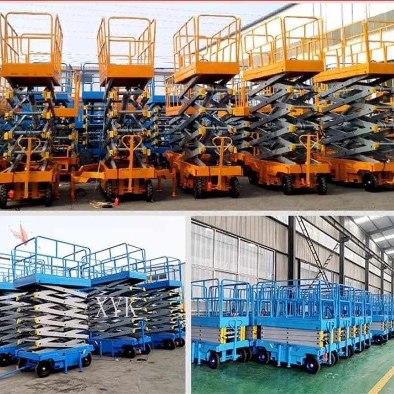 Mobile Scissor Electric Hydraulic Lifting Platform DC Power Lifting Elevator Warehouse Cargo Loading Lift Equipment