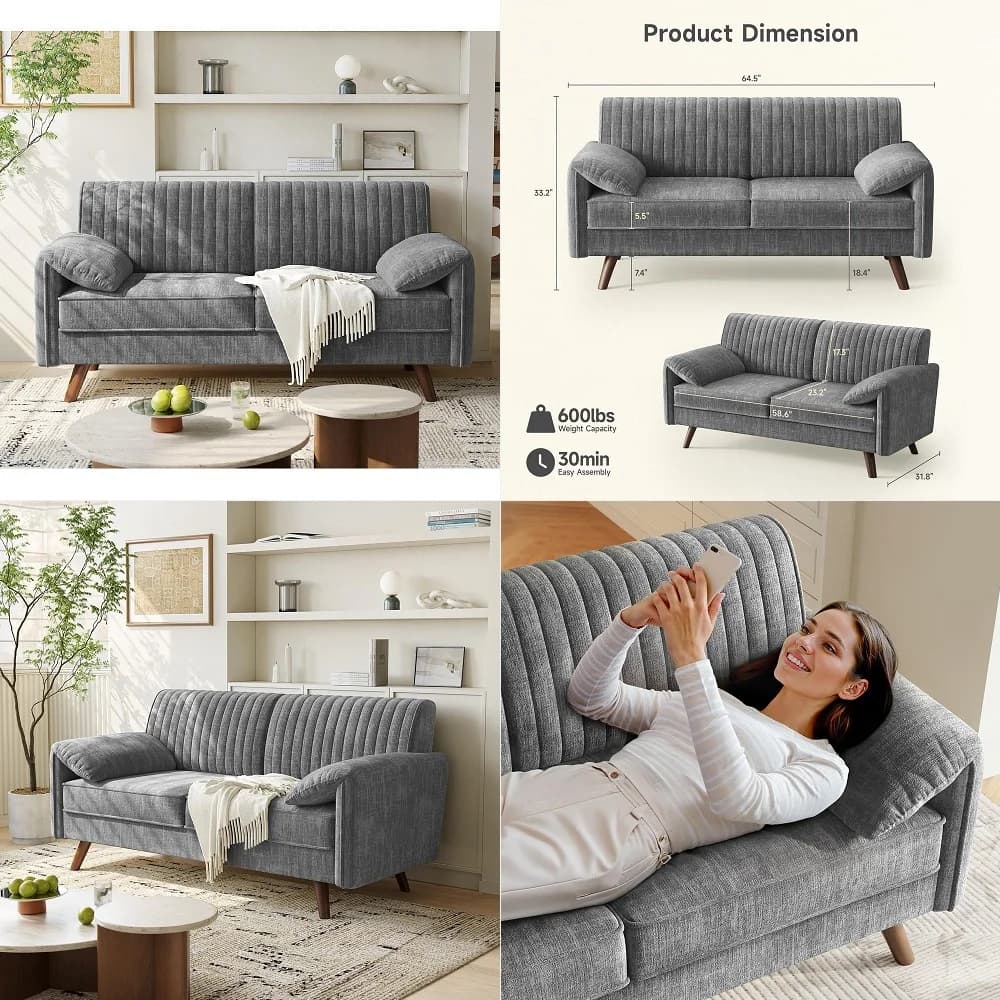 Divano Letto 3 in 1 Convertibile in Velluto, Divano Estraibile Pieghevole con Schienale Regolabile, Braccioli, Cuscini e USB