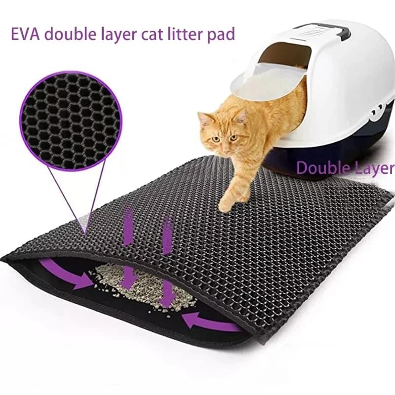 Baby cot for cats with gift Baby cot for pet waterproof double layer cat mat for cats with non-slip sand Carpet for washable bed