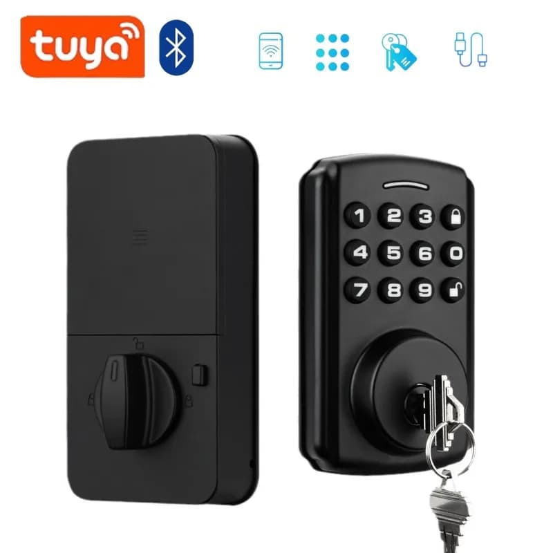 Tuya BLE APP Sblocca serratura intelligente Sblocco completamente automatico Blocco con catenaccio Blocco password compatibile con Alexa/Google Home