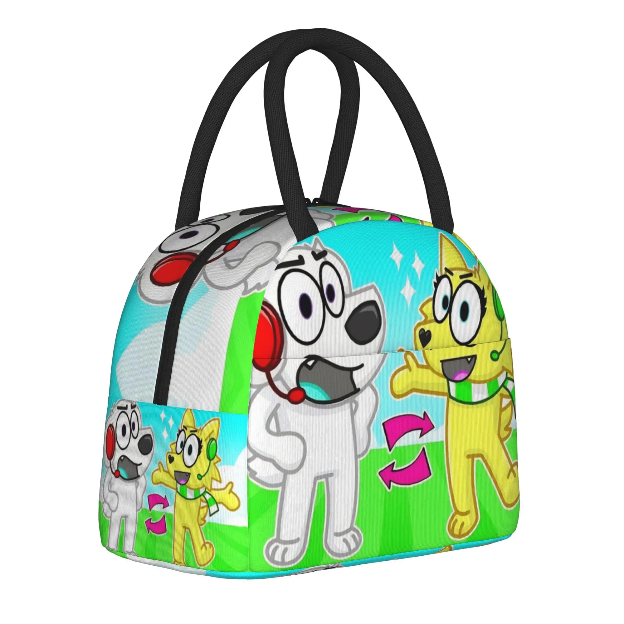 Borsa termica per il pranzo Tylers And Snowi Gaming, per ufficio, portatile, per uomini e donne, contenitori termici per il pranzo