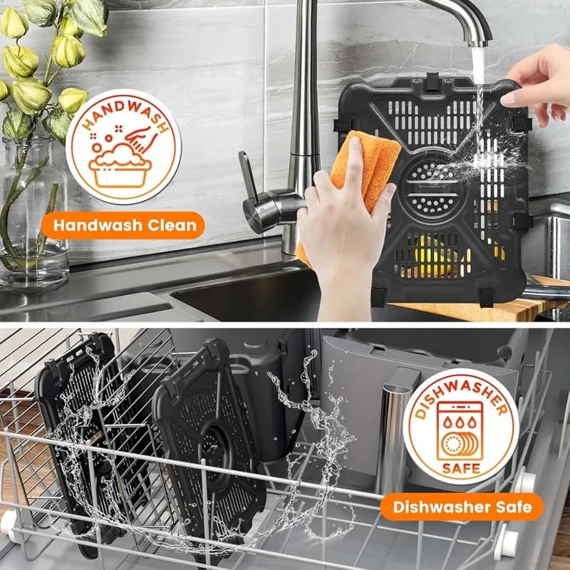 OLO ONLY FOR OGGI' Accessories for grill plate for air fryer Ninja models SL201 SL401 SL451 Double Stack XL 2-Basket - 2 spare parts