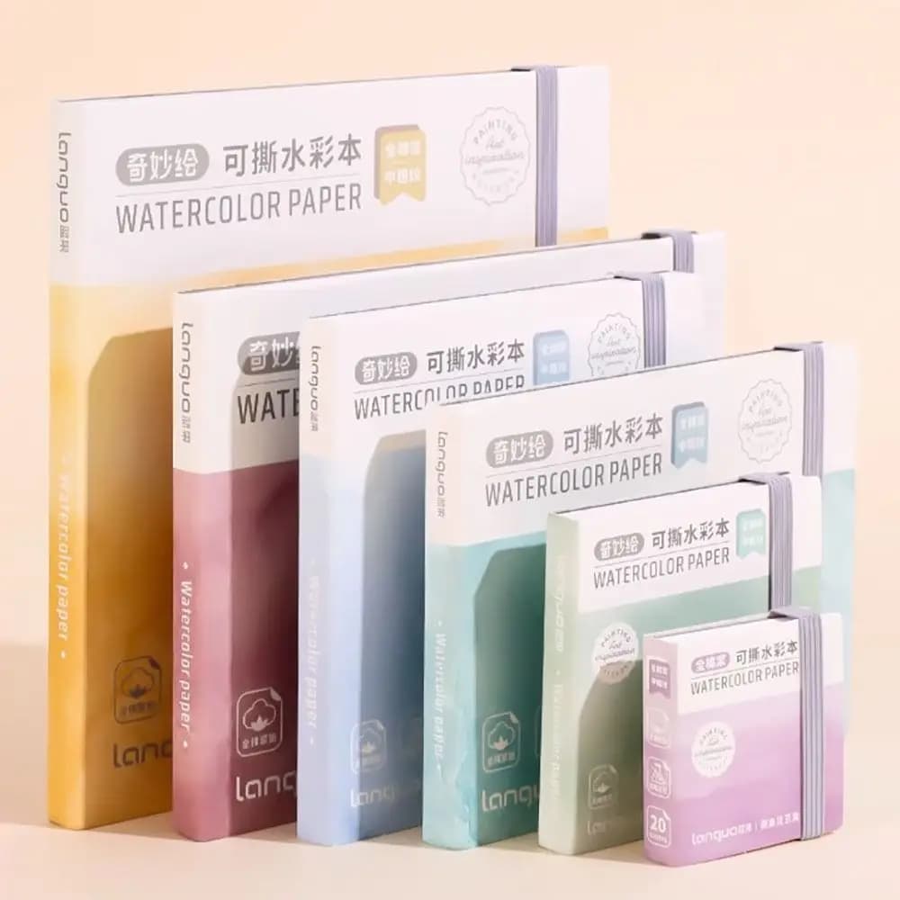 Tearable Watercolor Painting Book Small Pocket Book Sketchbook Drawing Book Graffiti Blank Book Hand Painting Notebook Supplies