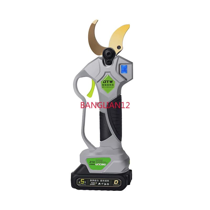 Electric scissors for large opening pruning, shears for high branches, telescopic shears for 4 cm tall branches, shears for thick branches of garden fruit trees