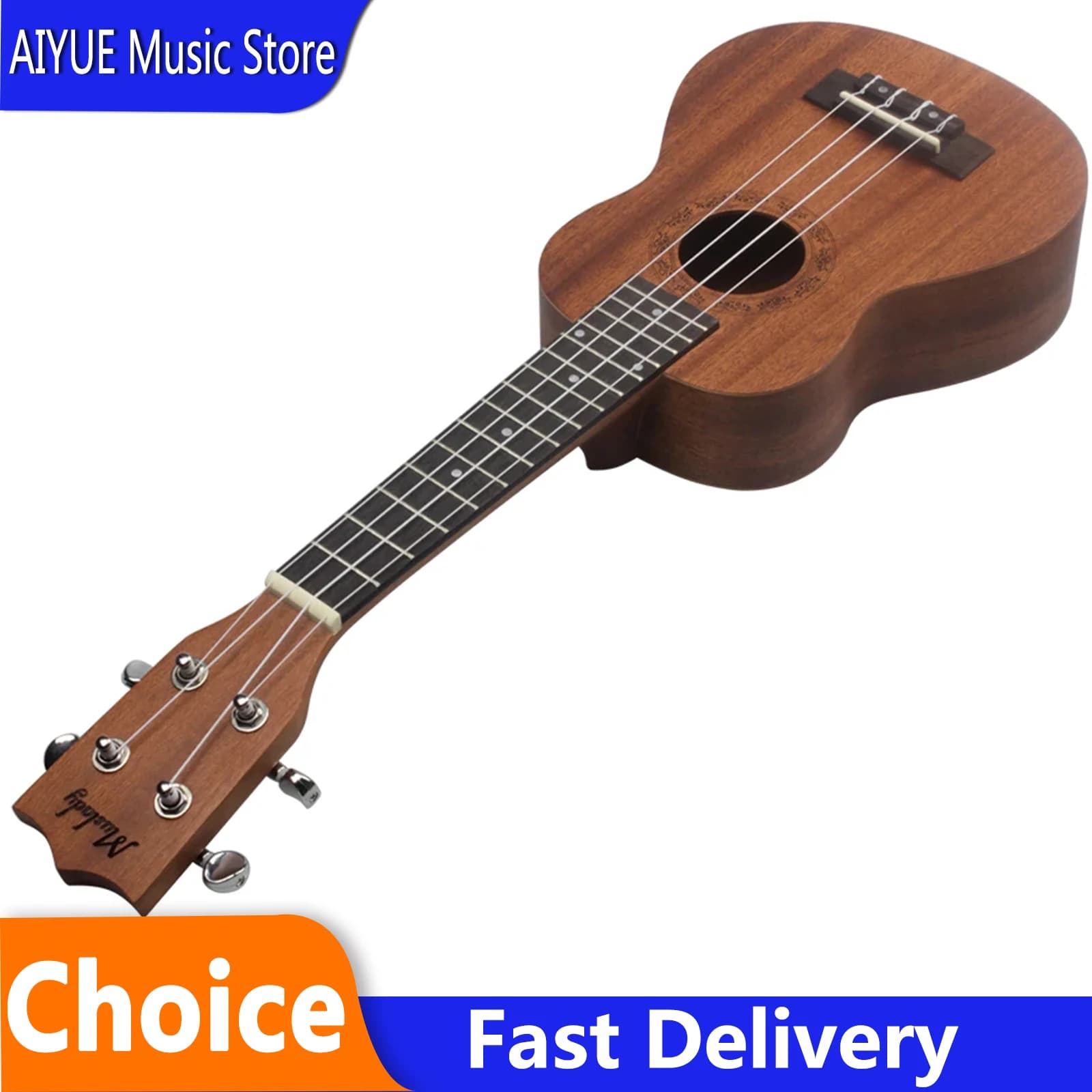 21 Inch Ukulele Solid Wood Smooth Plucked Musical Instruments Ukulele For Performance Beginner Teaching Smooth Hawaii Guitar