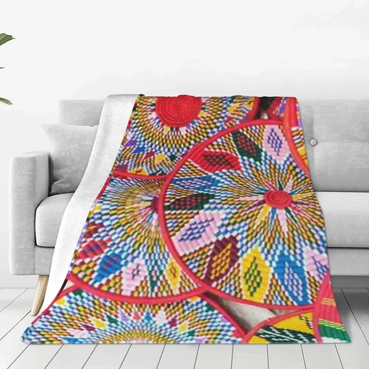 Piatti etiopi coperta di flanella cucita arte africana tradizionale coperta Super calda per letto copriletto da viaggio copridivano copriletto