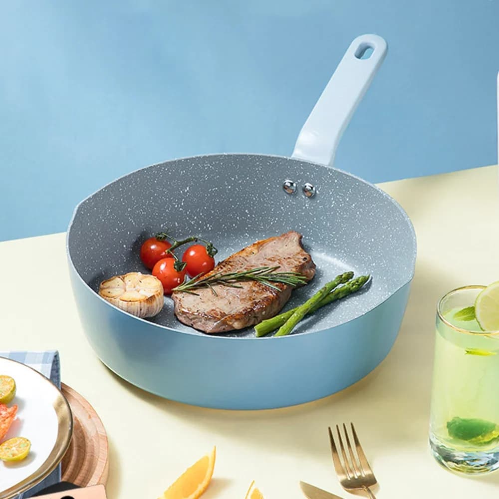 COOKER KING Maifan Stone Non-stick Frying Pan Pancake Household Chef Pot Universal Gas Induction Cooker Kitchenware