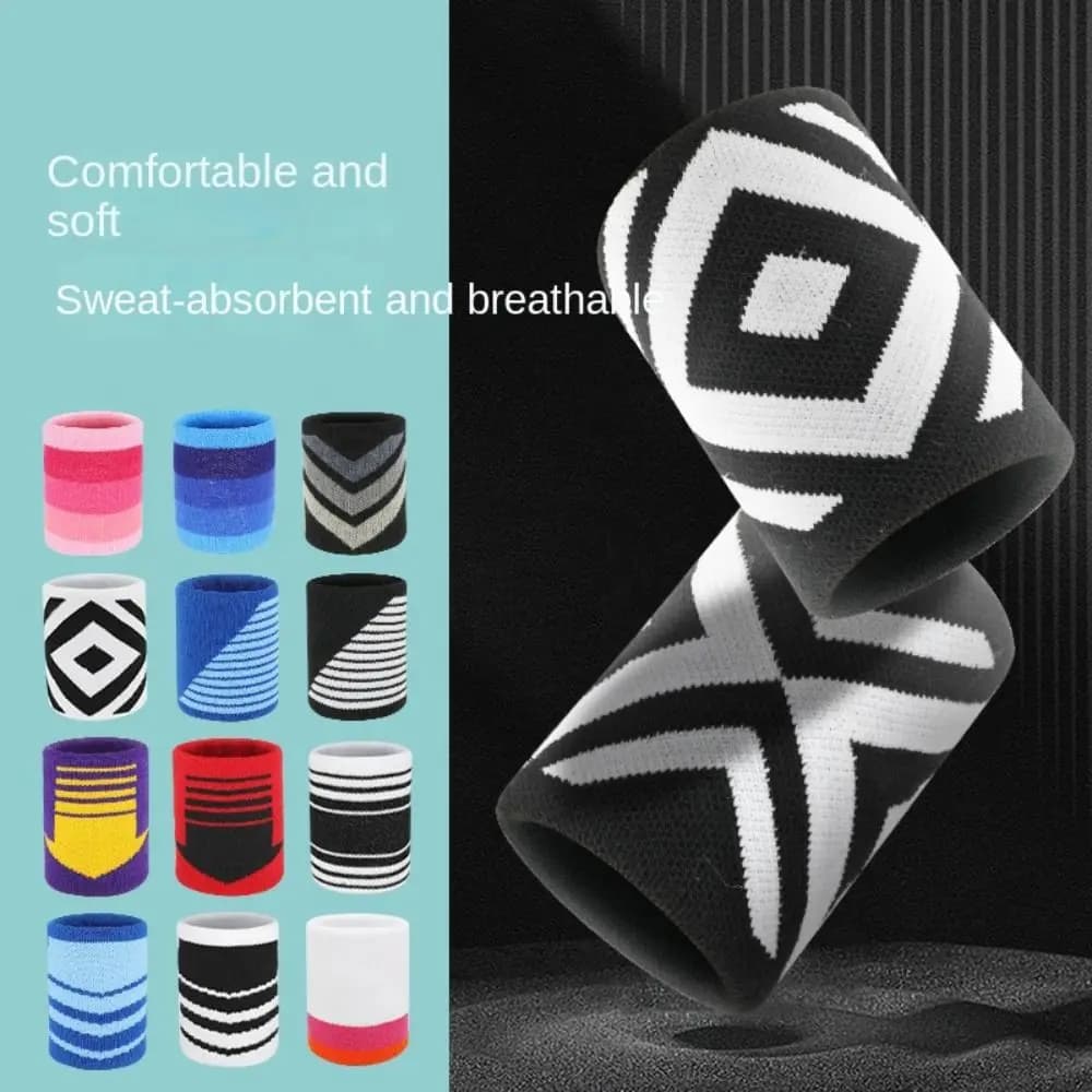 Polso elastico elasticizzato per il sudore, calcio, fitness, protezione per il polso, braccialetto per yoga, protezione per il polso, fascia per il sudore, tutore per il polso, polsino da palestra
