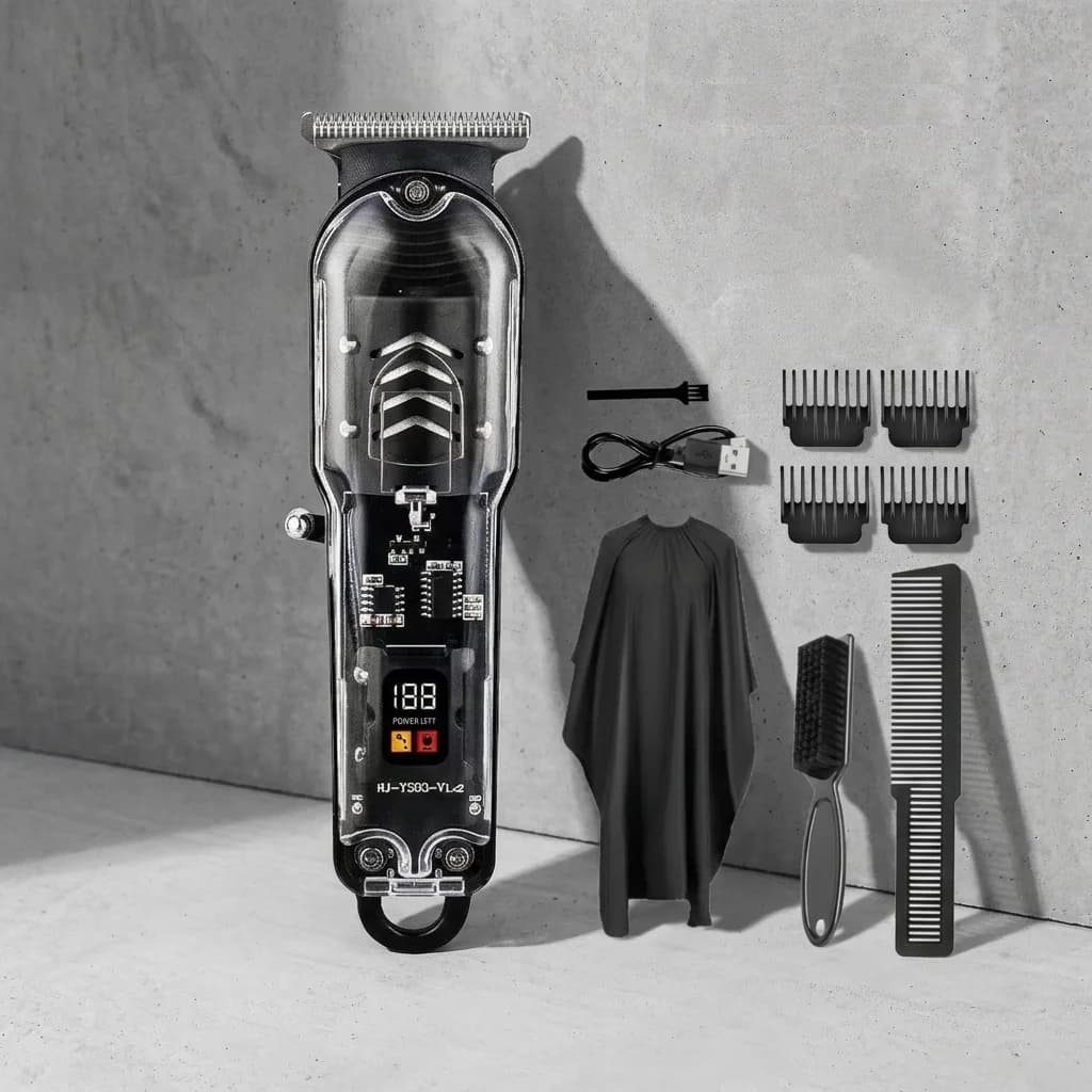 Electric Hair Clipper with Cope Hair Trimmer USB Rechargeable Razor Hair Cut For Home