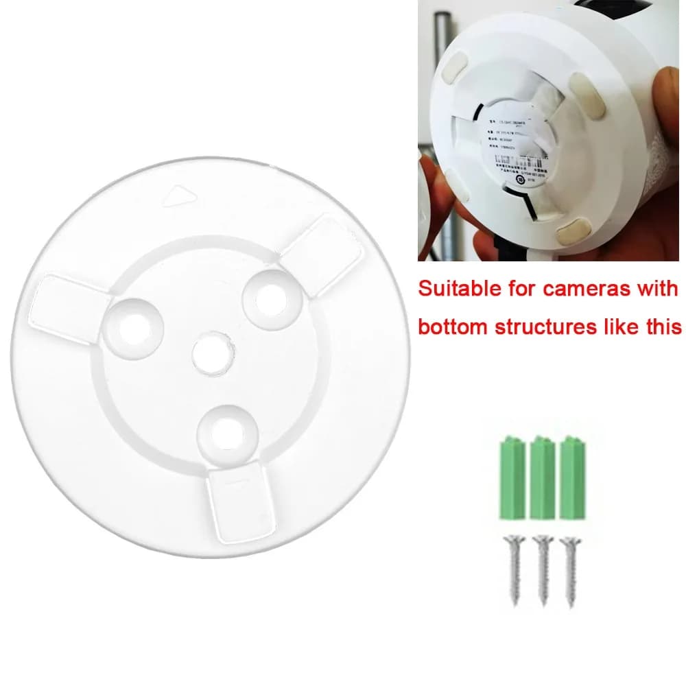 360° Rotation Mini Camera Holder No Punching Clip Fixation Monitor Bed Bracket Adjustable Camera PTZ Stand