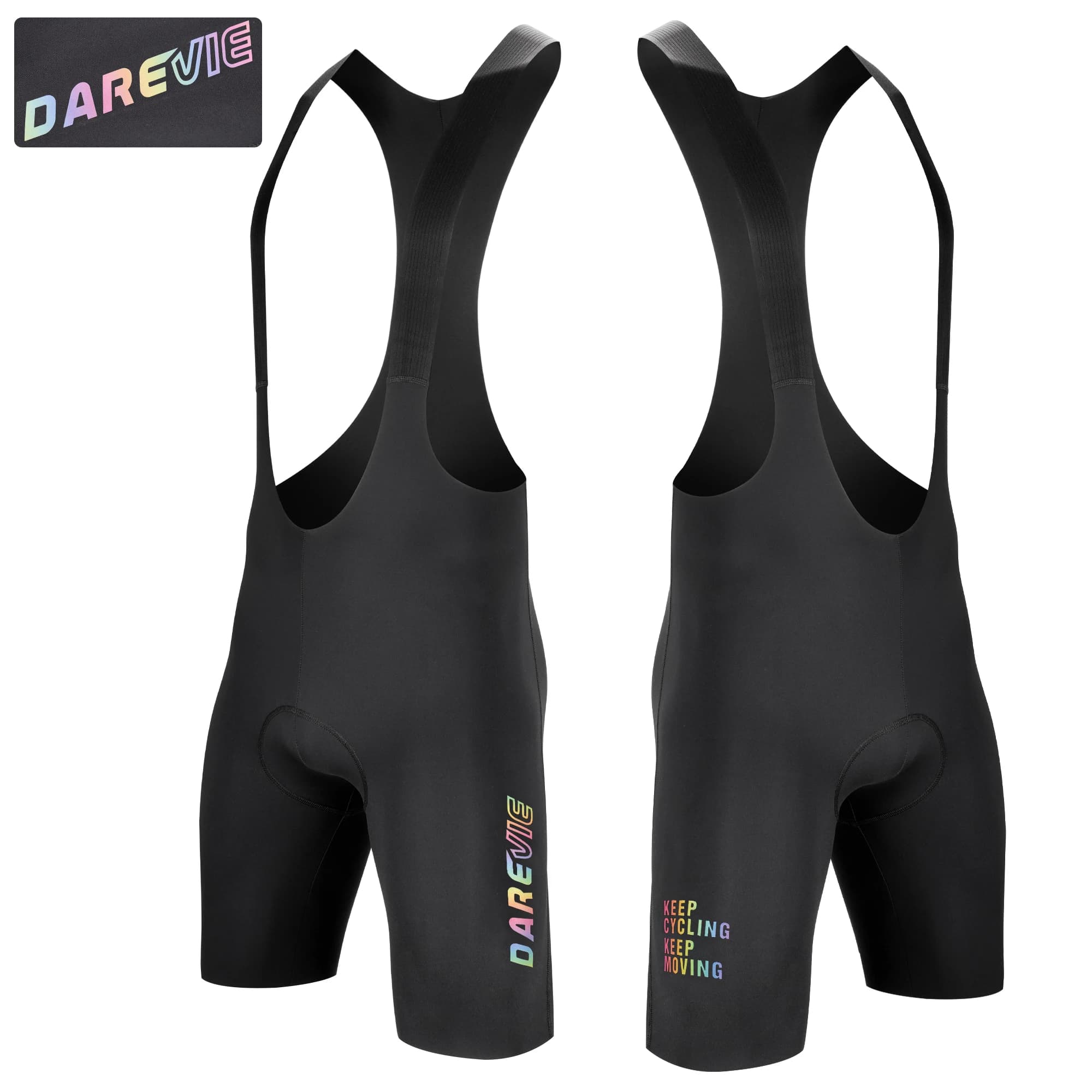 DAREVIE Men's Shorts with Seamless Cycling Braces 3.0 PRO Level Men's Cycling Shorts 6H Bretelelle Men's Cycling Shorts