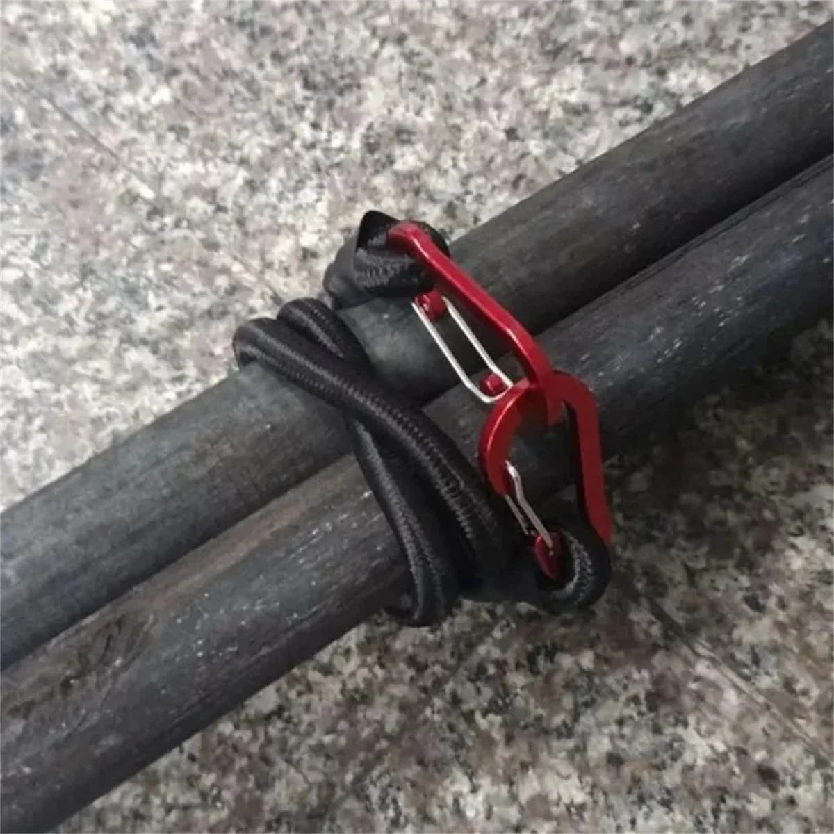 For Camping Luggage Bicycle Cargo Multipurpose Tie Down Utility Rope Pack Adjustable Elastic Strap with Hooks 8mm Bungee Cord